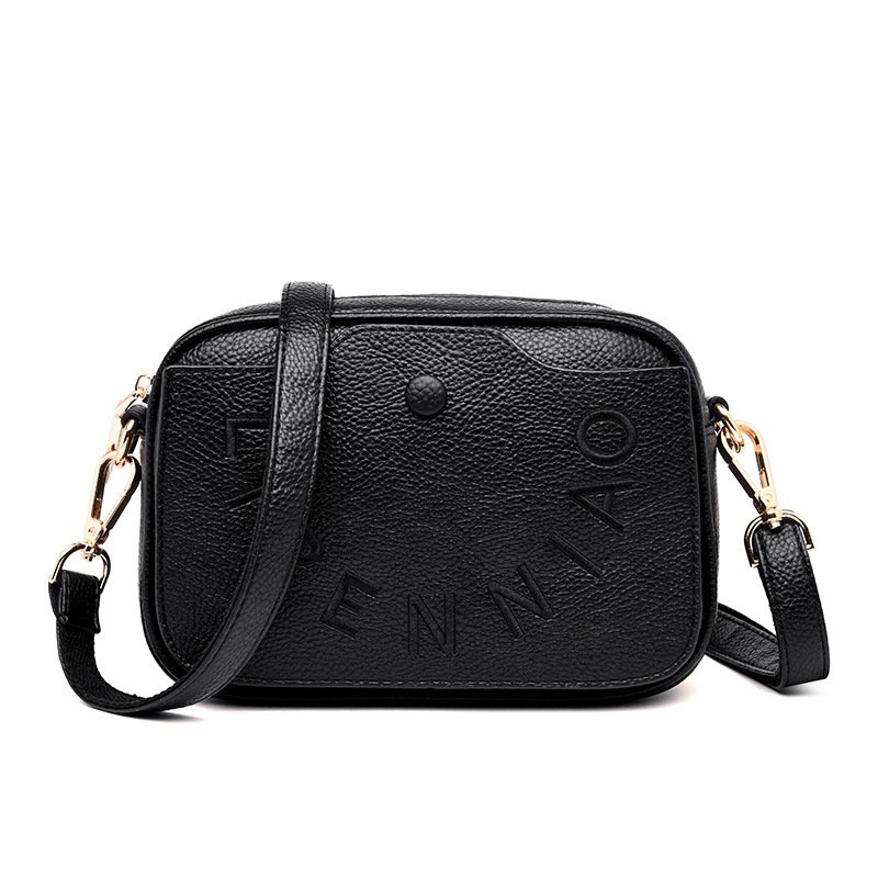 Bag female 2021 fashion female bag personality wild messenger bag popular letter bag soft leather