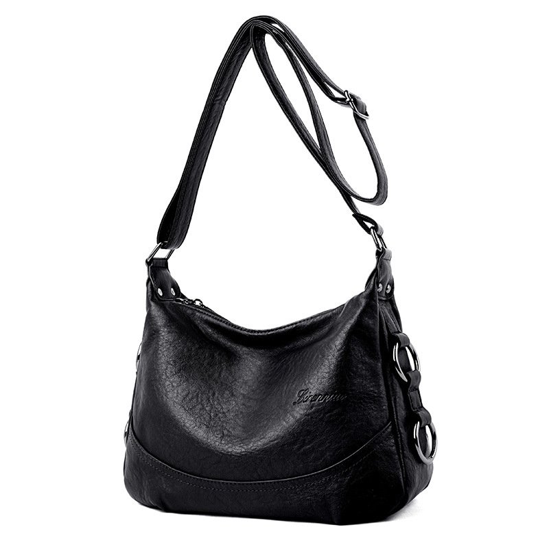 Women's bags 2021 new fashion soft leather large capacity middle-aged and elderly crossbody shoulder bag