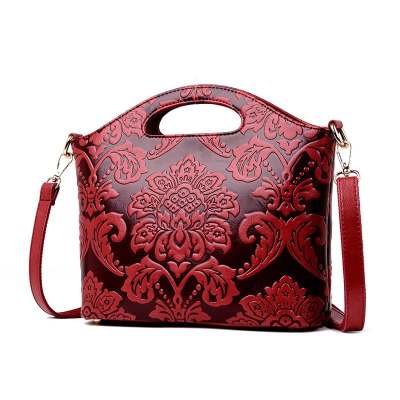 Ethnic style handbags handbags small bags 2021 new fashion ladies and mothers one-shoulder messenger middle-aged women's bags