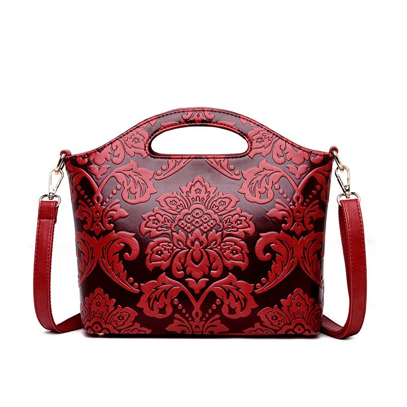 Ethnic style handbags handbags small bags 2021 new fashion ladies and mothers one-shoulder messenger middle-aged women's bags