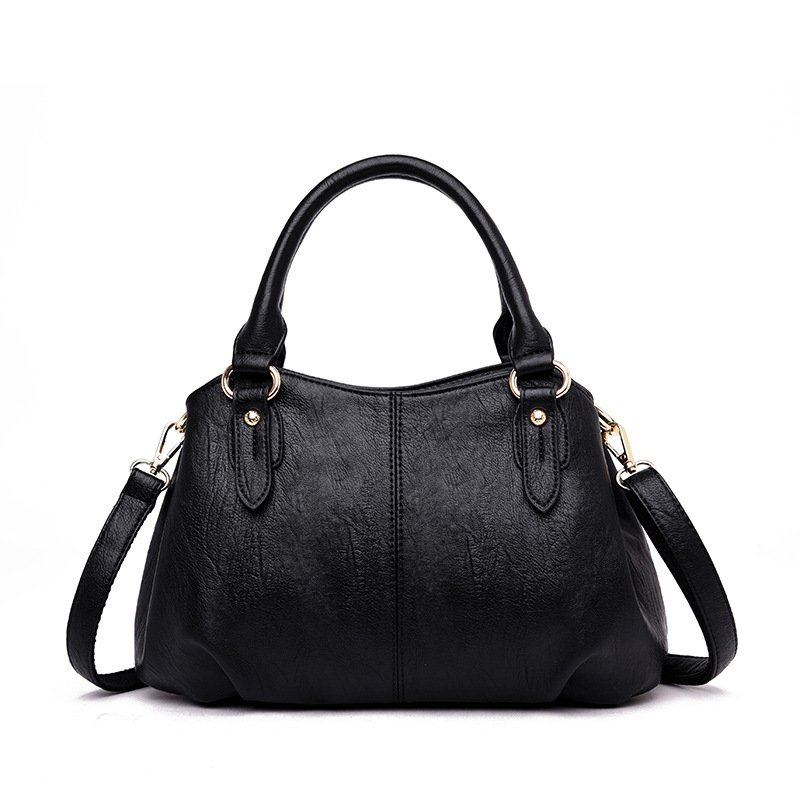 Bag handbags 2021 new large-capacity multi-layer soft leather middle-aged lady mother bag messenger shoulder handbag