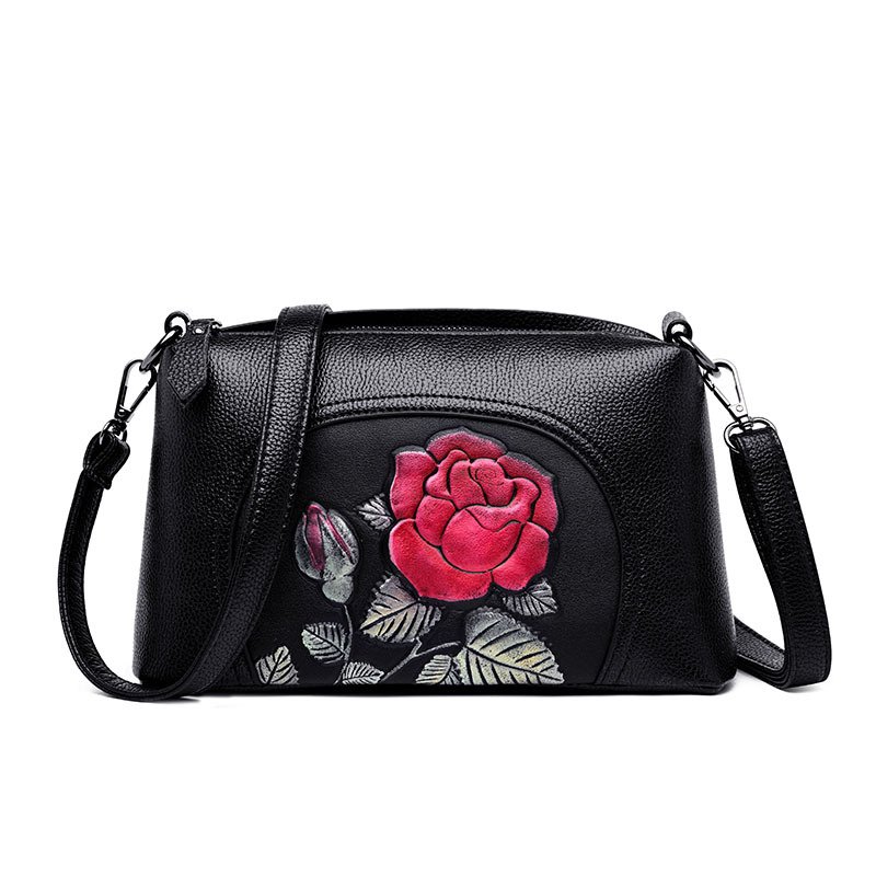 Bag women 2021 autumn and winter new fashion middle-aged lady mother bag printed multi-layer shoulder bag messenger bag