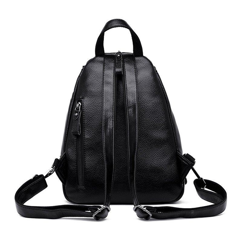 Backpack handbags 2021 new ladies chest bag fashion soft leather student large-capacity backpack