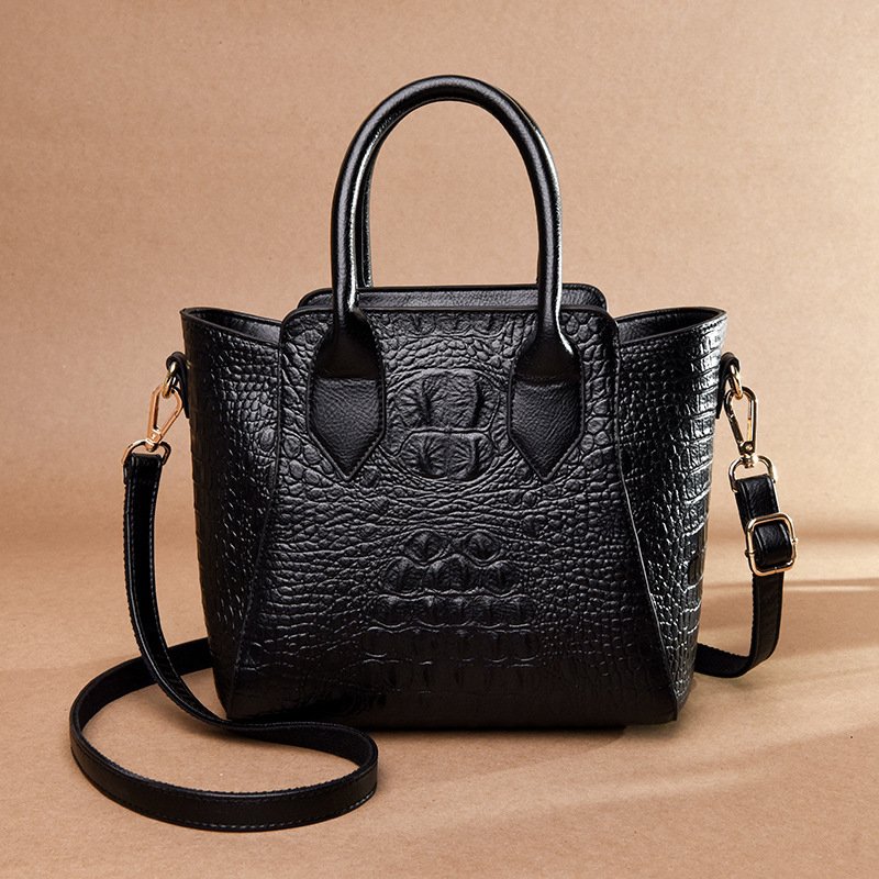 2021 new fashion crocodile pattern ladies handbags middle-aged ladies handbags ladies handbags