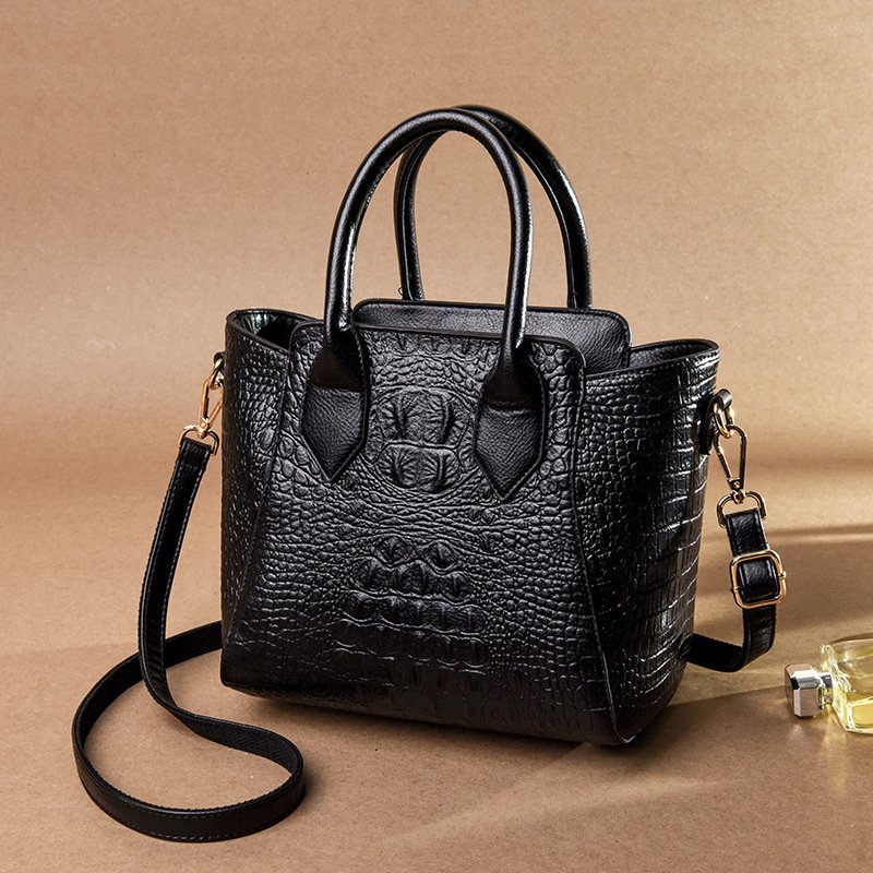 2021 new fashion crocodile pattern ladies handbags middle-aged ladies handbags ladies handbags